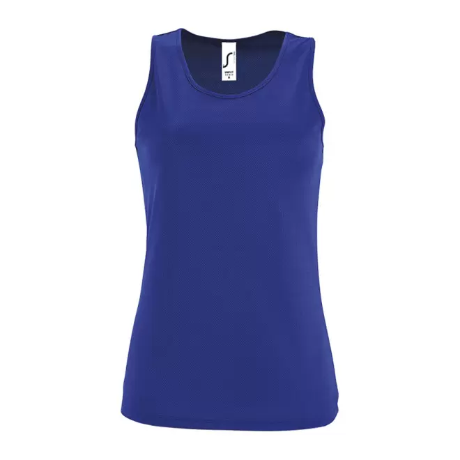 DÉBARDEUR PERSONNALISÉ FEMME 'SPORTY' - bleu royal