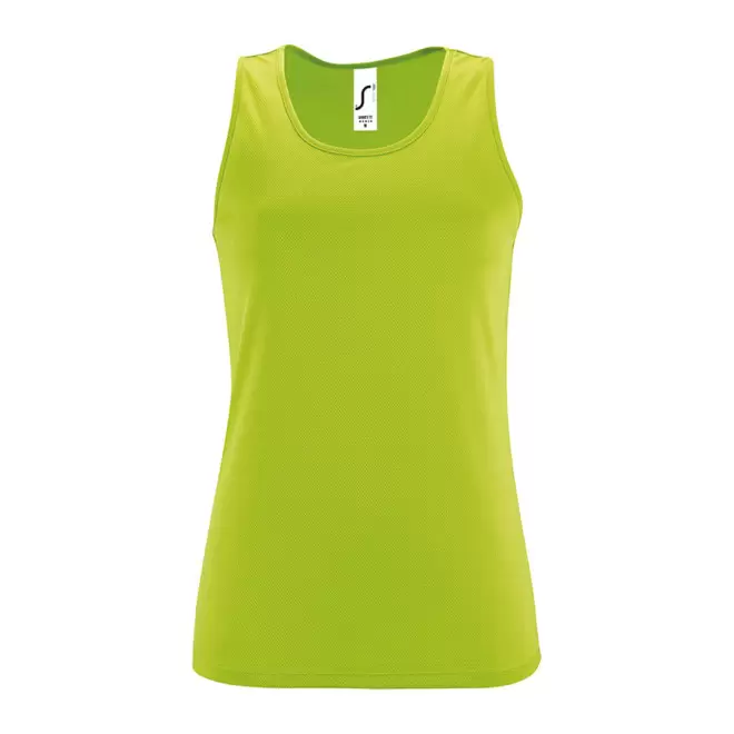 DÉBARDEUR PERSONNALISÉ FEMME 'SPORTY' - vert fluo