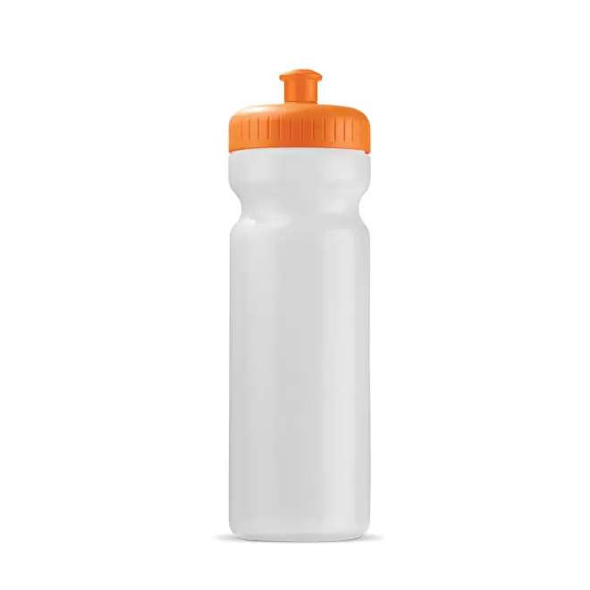 GOURDE PERSONNALISABLE 750ML CORPS TRANSLUCIDE BIO 'TRAIL' - orange