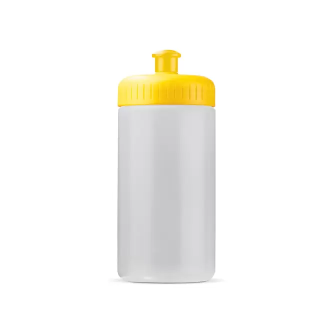 GOURDE PERSONNALISABLE 500ML CORPS TRANSLUCIDE BIO 'TRAIL' - jaune