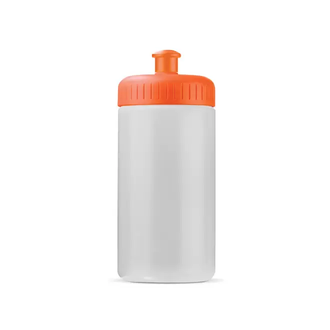GOURDE PERSONNALISABLE 500ML CORPS TRANSLUCIDE BIO 'TRAIL' - orange