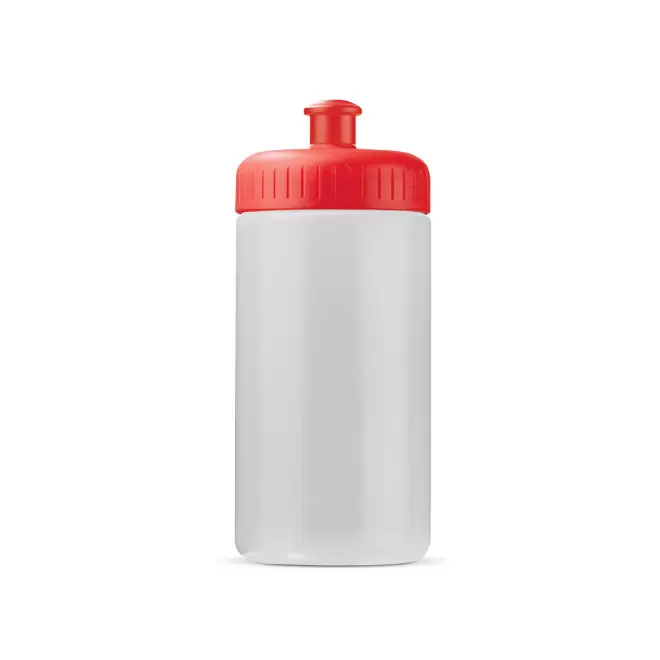 GOURDE PERSONNALISABLE 500ML CORPS TRANSLUCIDE BIO 'TRAIL' - rouge