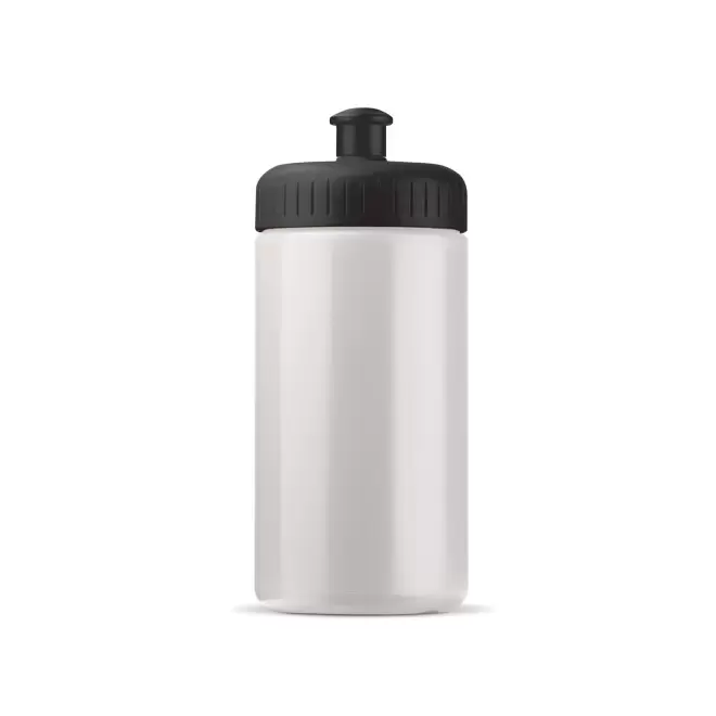 GOURDE PERSONNALISABLE 500ML CORPS OPAQUE BLC BIO 'TRAIL' - noir