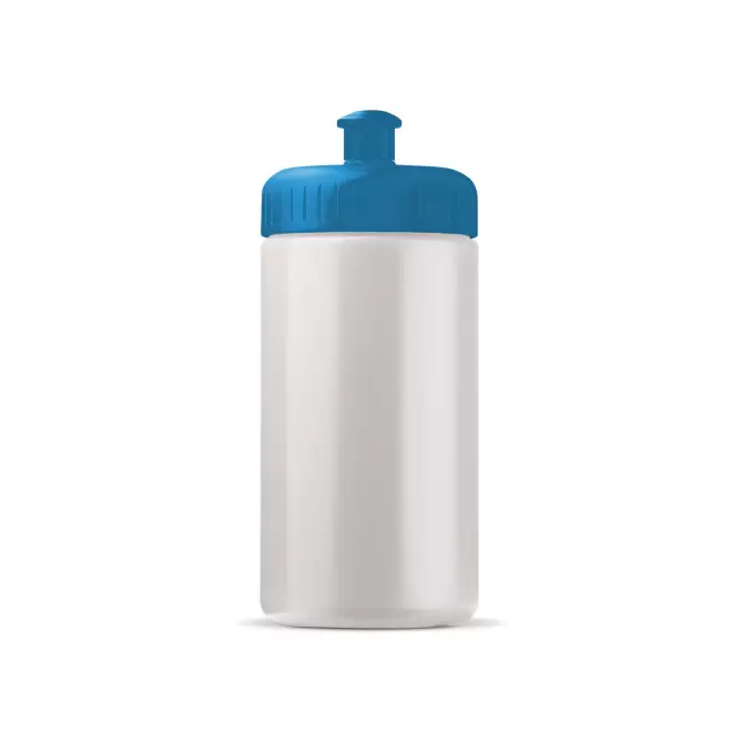 GOURDE PERSONNALISABLE 500ML CORPS OPAQUE BLC BIO 'TRAIL' - bleu clair