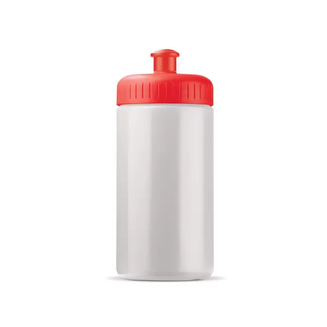 GOURDE PERSONNALISABLE 500ML CORPS OPAQUE BLC BIO 'TRAIL' - rouge