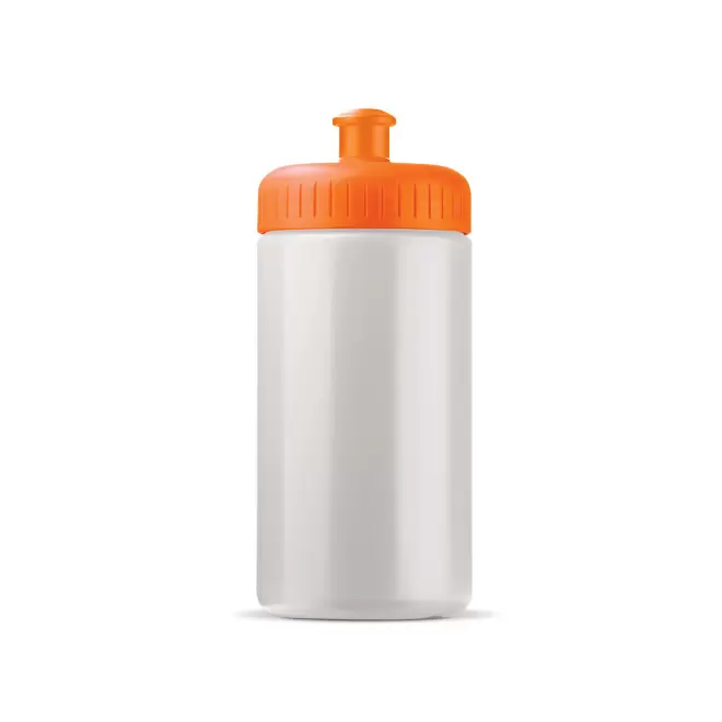 GOURDE PERSONNALISABLE 500ML CORPS OPAQUE BLC BIO 'TRAIL' - orange