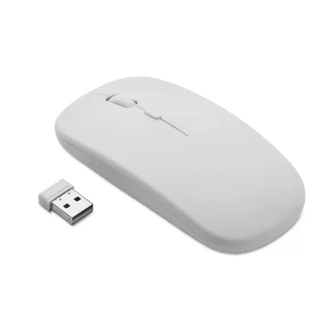 SOURIS PERSONNALISABLE SANS FIL RECHARGEABLE 'CLICPY' - blanc