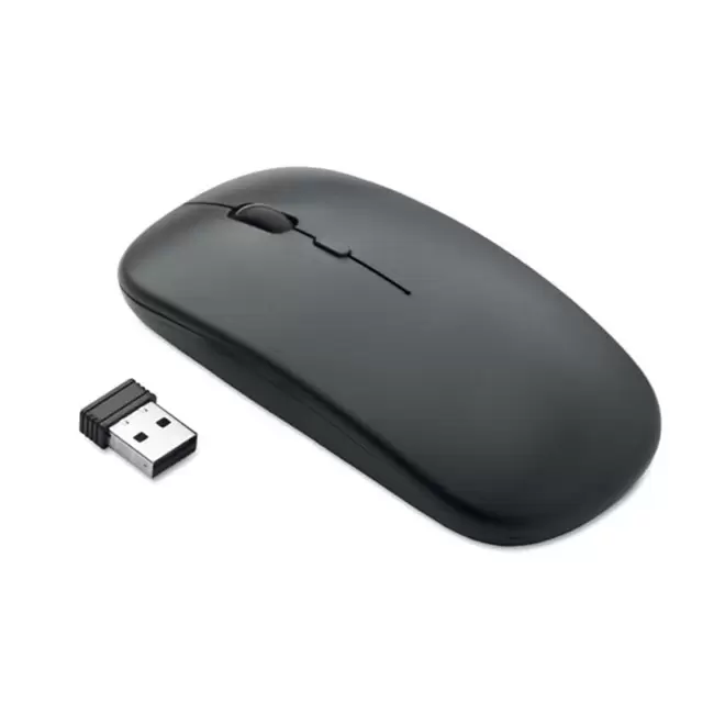 SOURIS PERSONNALISABLE SANS FIL RECHARGEABLE 'CLICPY' - noir