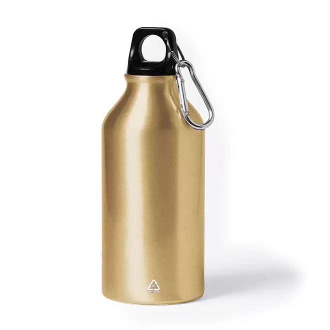 GOURDE ALUMINIUM PUBLICITAIRE 400 ML 'EVEREST RECYCLE' - doré