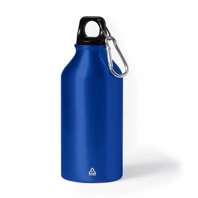 GOURDE ALUMINIUM PUBLICITAIRE 400 ML 'EVEREST RECYCLE' - bleu royal