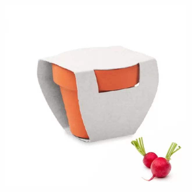 KIT DE PLANTATION PUBLICITAIRE 'POPPY QUADRI' - radis