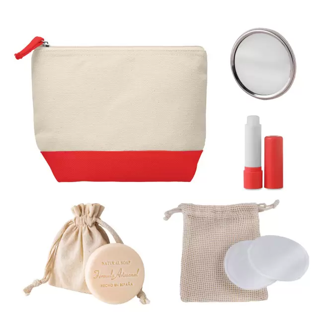 SET TROUSSE ET ACCESOIRES PERSONNALISABLE 'MELLYSET' - rouge