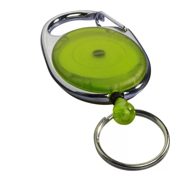 PORTE-BADGE PUBLICITAIRE CORDON DEROULANT 'PLAGNA' - vert