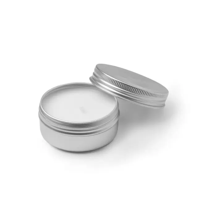 BOUGIE CITRONNELLE EN POT PERSONNALISABLE 'NISTRIK' - argenté