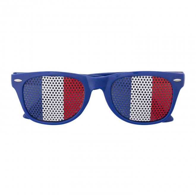 LUNETTES DE SUPPORTER PERSONNALISABLES 'FANSUN' - bleu/blanc/rouge
