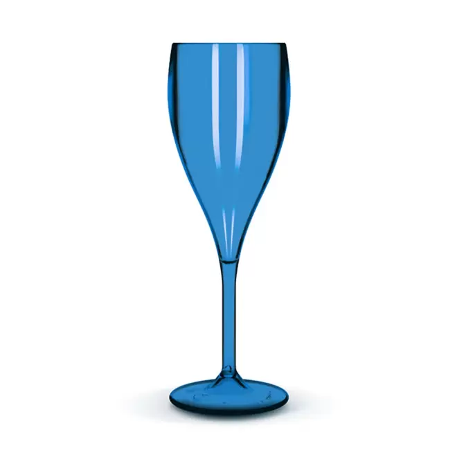 FLÛTE À CHAMPAGNE TRITAN® PERSONNALISÉE MIF 'SERULI' 16CL - bleu