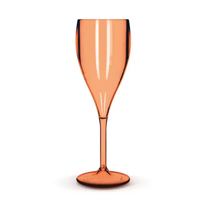 FLÛTE À CHAMPAGNE TRITAN® PERSONNALISÉE MIF 'SERULI' 16CL - orange