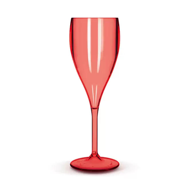 FLÛTE À CHAMPAGNE TRITAN® PERSONNALISÉE MIF 'SERULI' 16CL - rouge