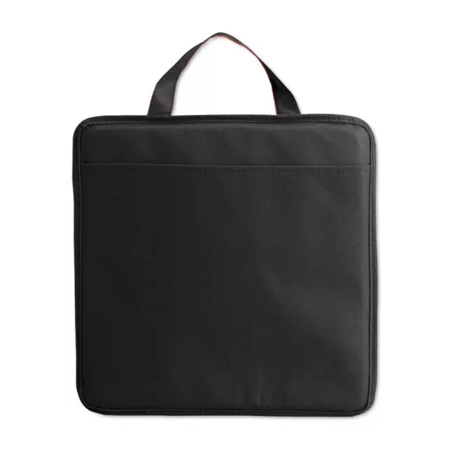 COUSSIN PUBLICITAIRE NON TISSÉ 'STADIUM' - noir