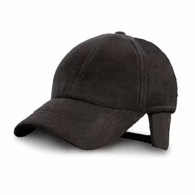 CASQUETTE CACHE OREILLE PERSONNALISABLE 'THERMO FLAP' - noir
