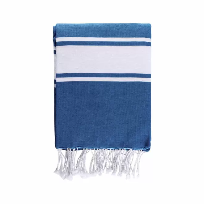 PAREO/FOUTA 200G PERSONNALISABLE 'HORTA XXL' - bleu