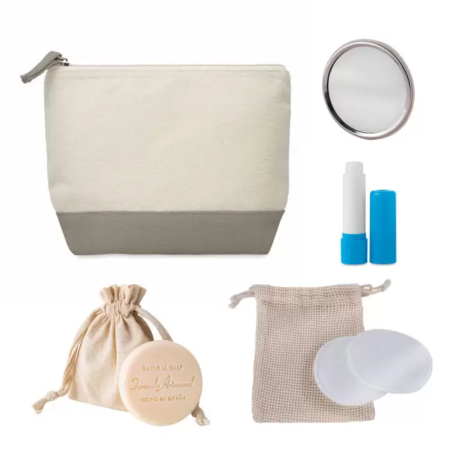 SET TROUSSE ET ACCESOIRES PERSONNALISABLE 'MELLYSET' - gris