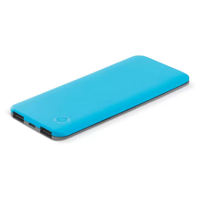 BATTERIE EXTERNE PERSONNALISABLE 5000 MAH 'POWERTOUCH' - bleu clair