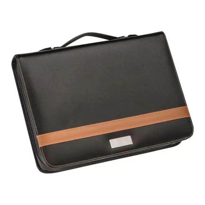 PORTE-DOCUMENTS A4 PUBLICITAIRE 'OKLAHOMA' - noir/marron