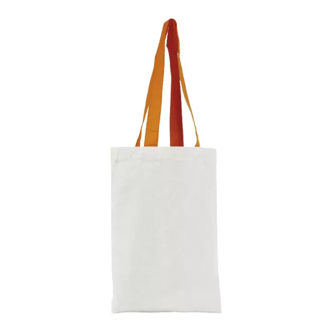 TOTE BAG PUBLICITAIRE COTON ANSES LONGUES 'MINI AURIANA' 130 GR/M² - orange