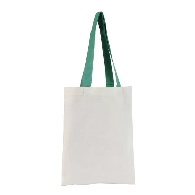 TOTE BAG PUBLICITAIRE COTON ANSES LONGUES 'MINI AURIANA' 130 GR/M² - vert foncé