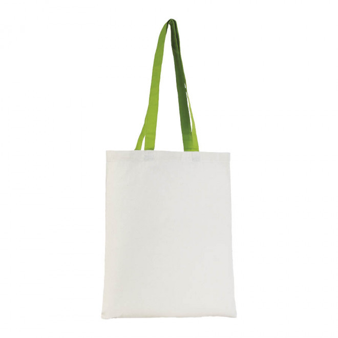 TOTE BAG PUBLICITAIRE COTON ANSES LONGUES 'AURIANA' - vert pomme