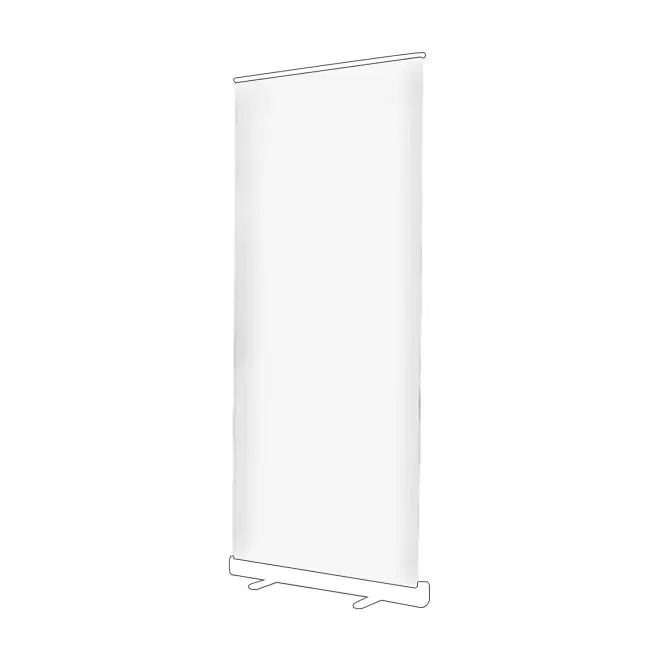 TOILE DE REMPLACEMENT ROLL UP PERSONNALISABLE 'ANIMATION' - blanc taille 1