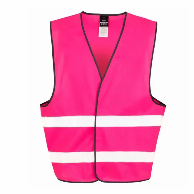GILET VISIBILITE PERSONNALISABLE 'ARMILLA' 72H - rose fluo