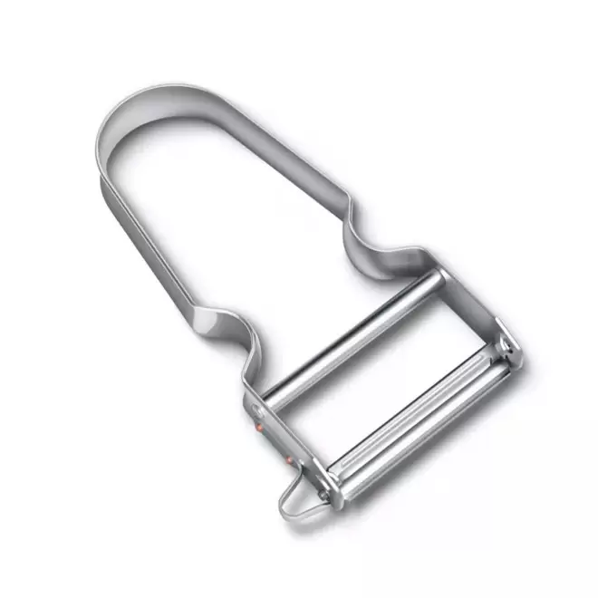 EPLUCHEUR EN ALUMINIUM PERSONNALISABLE 'REX' - argenté