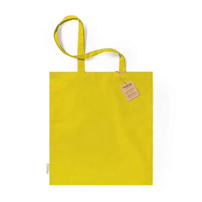 SAC COTON PERSONNALISABLE 140G/M² 'SUNDO BIO' - jaune
