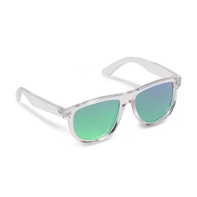 LUNETTES DE SOLEIL PERSONNALISABLES TRANSPARENTES 'BRADLEY' - vert transparent