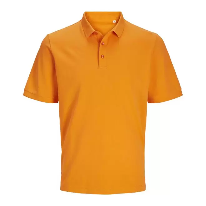 POLO MIXTE PERSONNALISABLE 'JACKTO' - orange