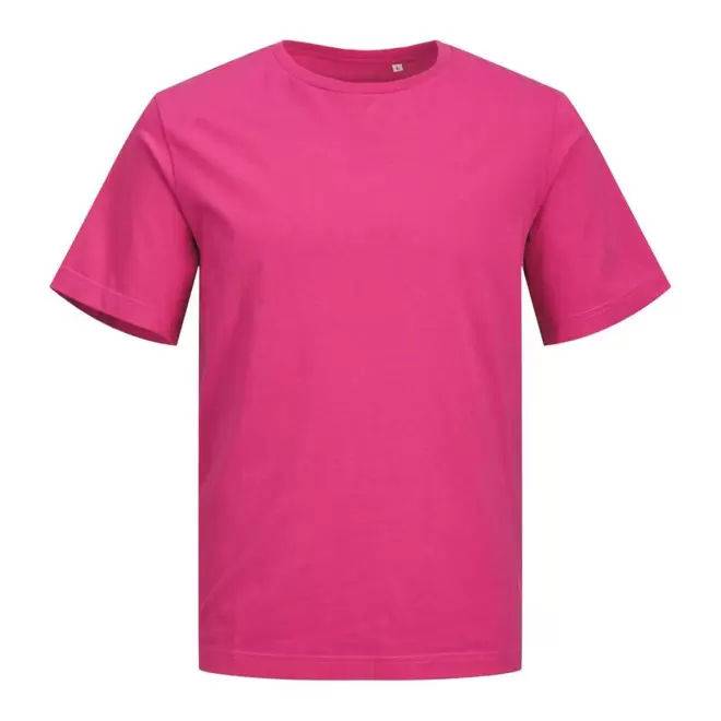 TEE-SHIRT MIXTE PERSONNALISABLE 'JACKTO' - rose