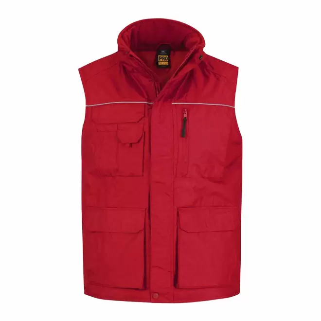 BODYWARMER TRAVAIL PERSONNALISABLE 'EXPERT PRO' - rouge