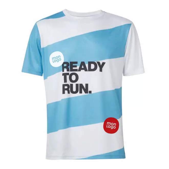 TEE-SHIRT PERSONNALISABLE FEMME RUNNING 'SPORTY CUSTOM' - Mix and Match