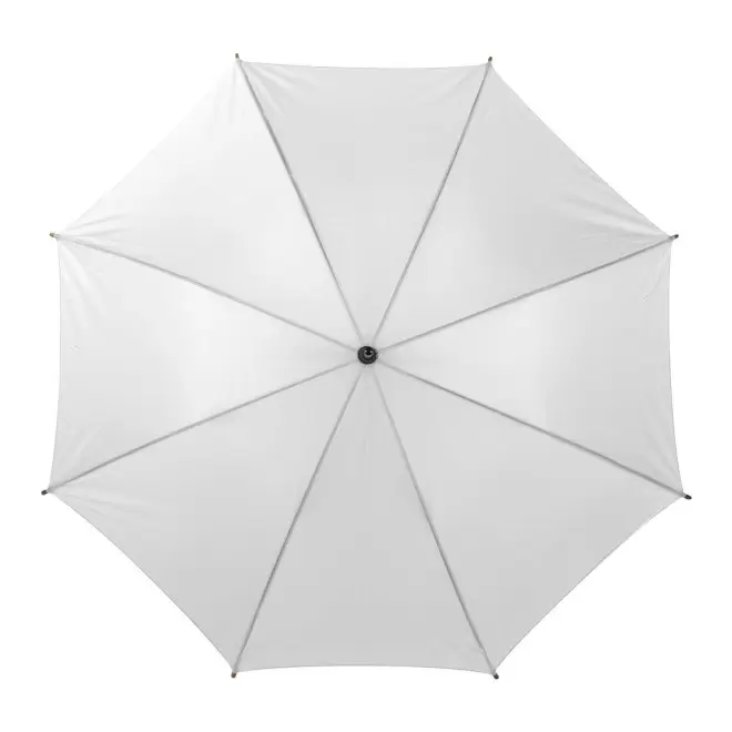 RAPIDE 4J - PARAPLUIE PUBLICITAIRE AUTOMATIQUE CANNE BOIS 'DUNDEE' - blanc