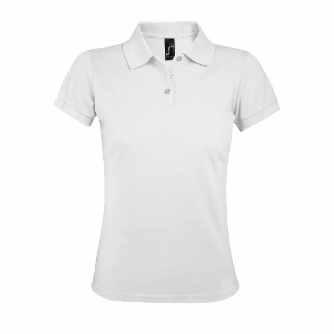 POLO PERSONNALISABLE FEMME BLANC 'PRIME' - blanc
