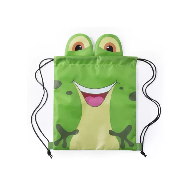 SAC À DOS PUBLICITAIRE ENFANT AUX MOTIFS ANIMAUX 'YOUPI' - grenouille
