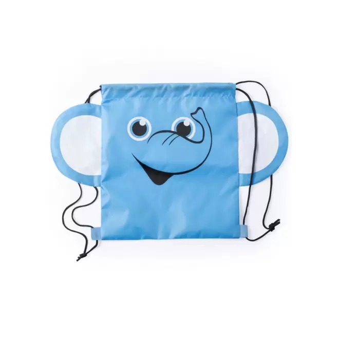 SAC À DOS PUBLICITAIRE ENFANT AUX MOTIFS ANIMAUX 'YOUPI' - élephant