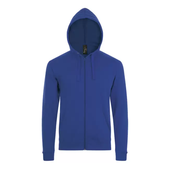SWEAT ZIPPÉ PERSONNALISÉ À CAPUCHE MIXTE 'STONE' 260 GR/M² - bleu royal