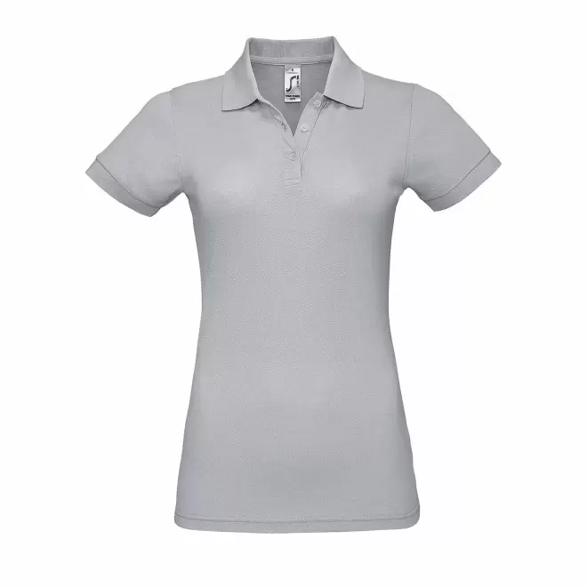 POLO PERSONNALISABLE FEMME 'PRIME' - gris clair