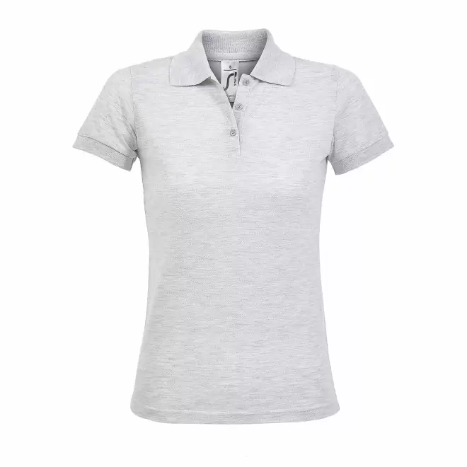 POLO PERSONNALISABLE FEMME 'PRIME' - blanc chiné