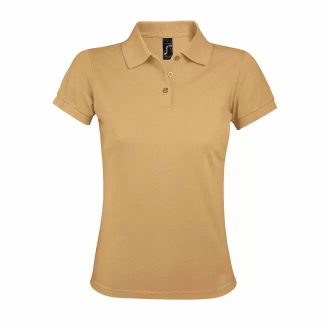 POLO PERSONNALISABLE FEMME 'PRIME' - sable