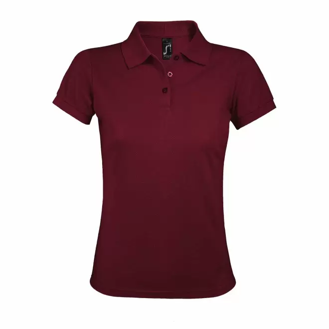 POLO PERSONNALISABLE FEMME 'PRIME' - bordeaux