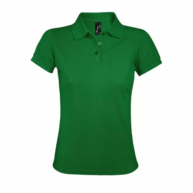 POLO PERSONNALISABLE FEMME 'PRIME' - vert prairie